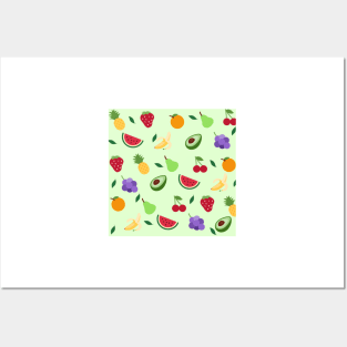Fruits pattern Posters and Art